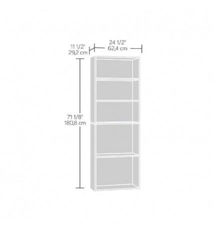 Librero 5 Repisas Sauder Beginnings Blanco